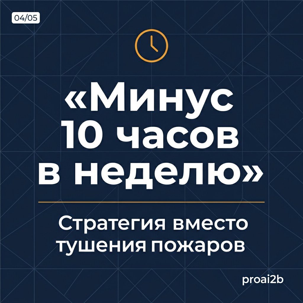 Слайд 4 — Минус 10 часов в неделю